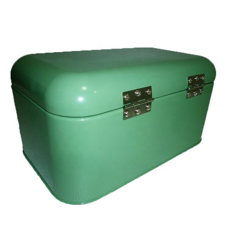 Bread Box Vintage Twist Rectangular Metal Storage Boxes & Bins Stainless Steel Food Container Modern Sustainable Multifunction