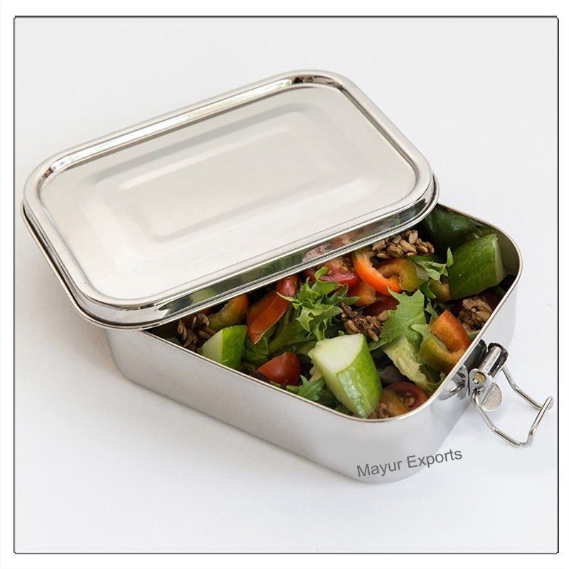 Stainless Steel Lunch box Metal Leak Proof Lunch Box - 500 ml
