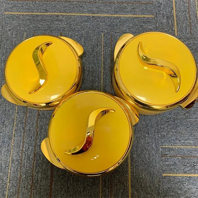 Eid al-Fitr round food flask warmer set for stainless steel 1.5L+2L+2.5L Oman Lebanon insulated casserole food warmer