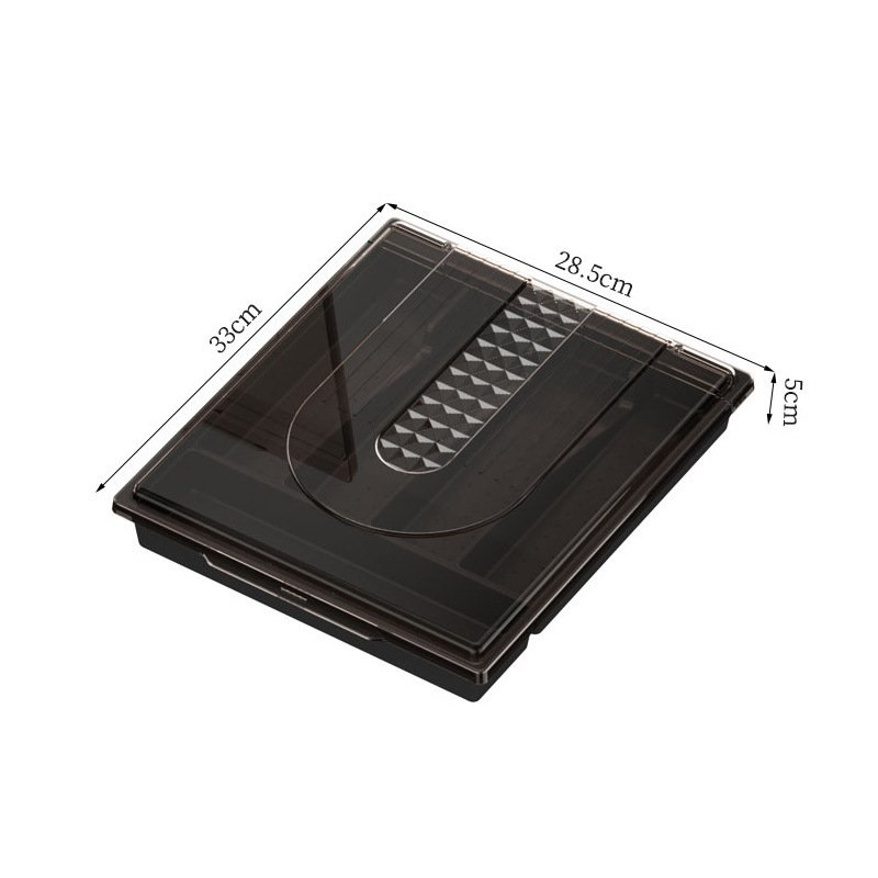New Kitchen Utensils Cutlery Storage Box with Lid Cutlery Tray Drawer Organizer with Compartments