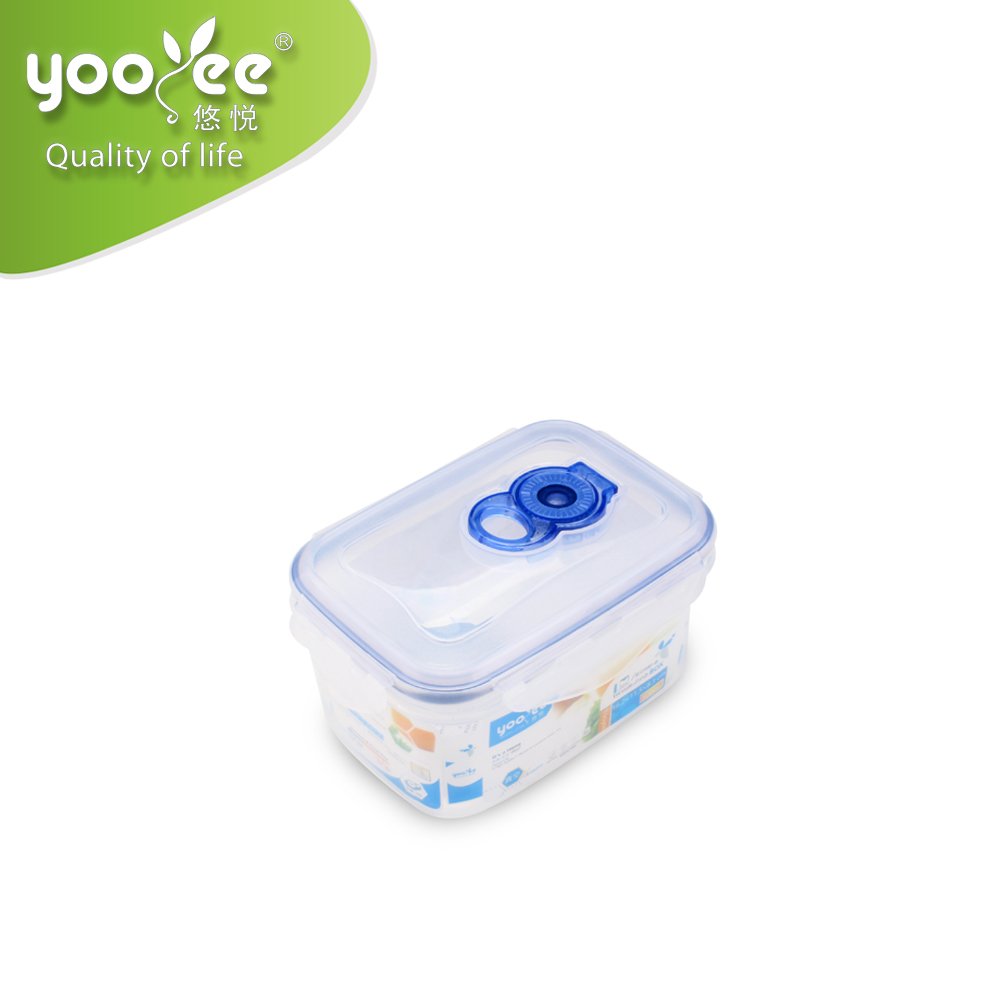Hot Sale Microwavable Vacuum Food Transport Container Storage Boxes & Bins Plastic Airtight Container Household Usage Rectangle
