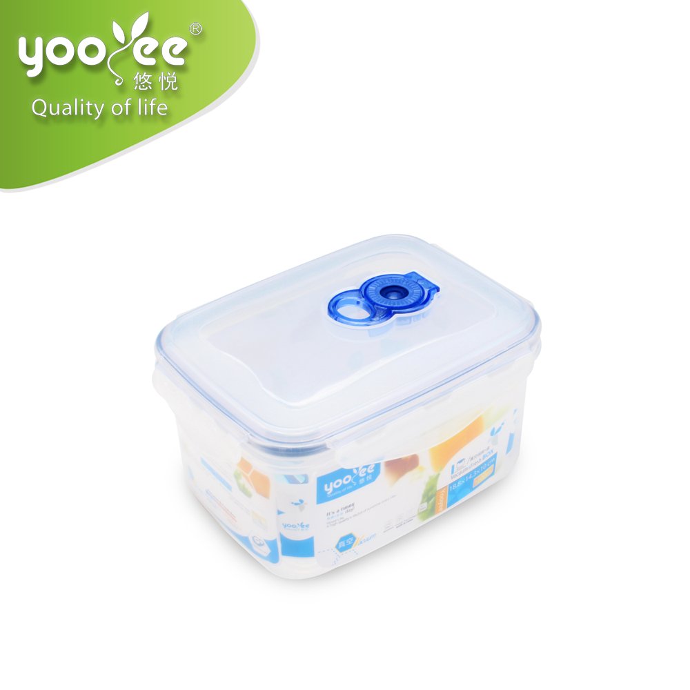 Hot Sale Microwavable Vacuum Food Transport Container Storage Boxes & Bins Plastic Airtight Container Household Usage Rectangle