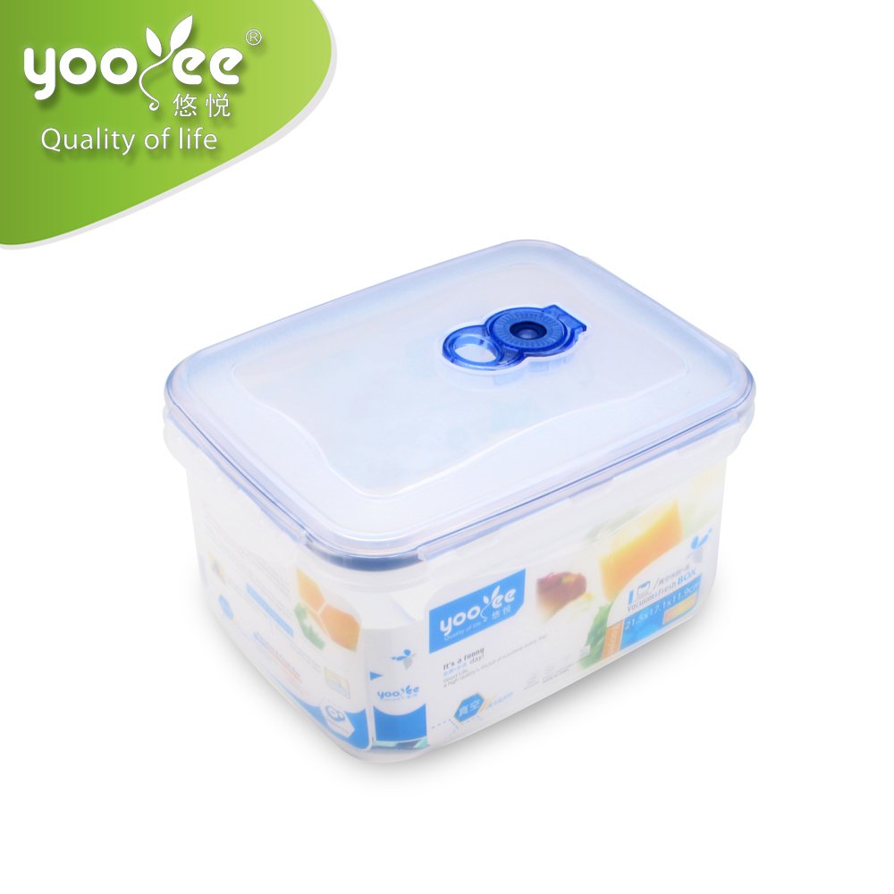 Hot Sale Microwavable Vacuum Food Transport Container Storage Boxes & Bins Plastic Airtight Container Household Usage Rectangle