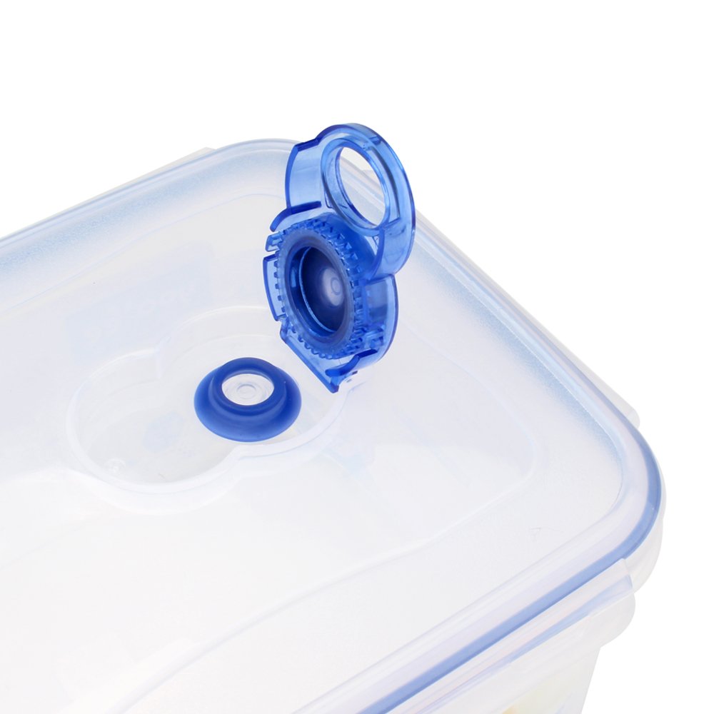 Hot Sale Microwavable Vacuum Food Transport Container Storage Boxes & Bins Plastic Airtight Container Household Usage Rectangle