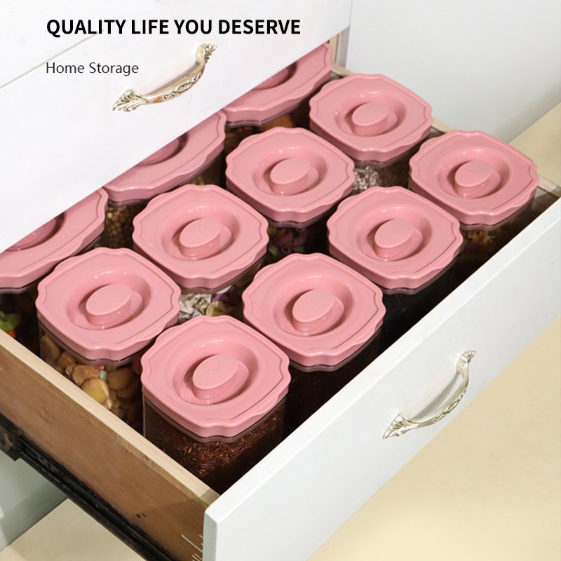Pantry Organizers 7 Piece Sealed Kitchen Organizer Pasta BPA Free Airtight Bulk Food Storage Containers Plastic Set
