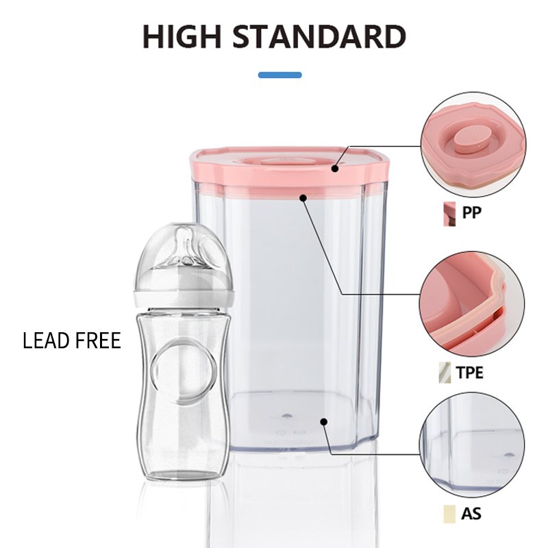 Pantry Organizers 7 Piece Sealed Kitchen Organizer Pasta BPA Free Airtight Bulk Food Storage Containers Plastic Set