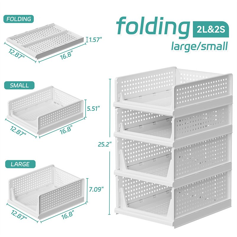 2023 new arrival Plastic storage organizer for clothes underwear organizer socks and underwear storage boxes