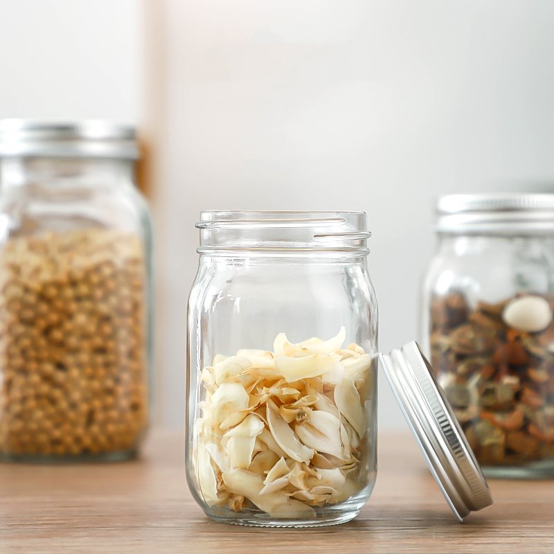 Kitchen Transparent Sugar Grain Storage Container Food Storage Dried Fruit Glass Jars