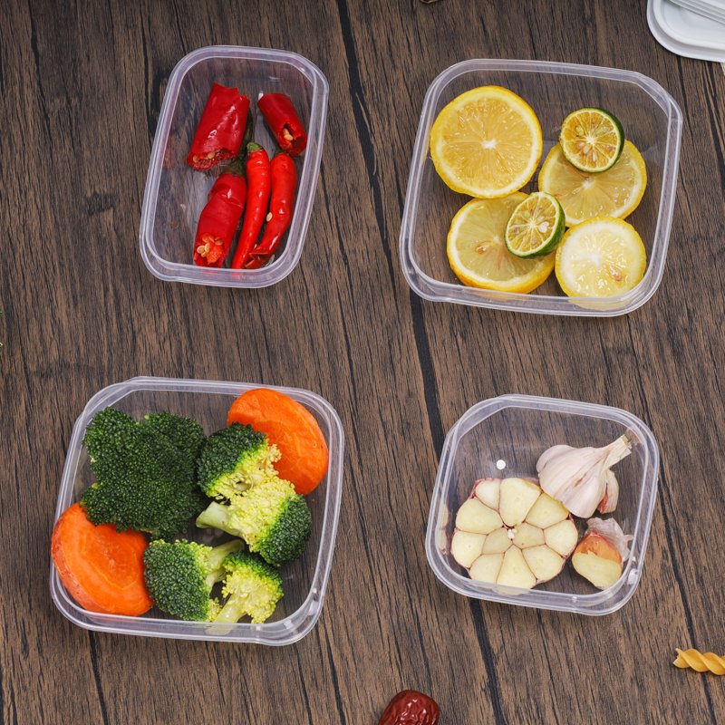 10Pcs BPA Free Multipurpose Dishwasher Microwave Safe Crisper Fridge Food Storage Container Set Kitchen Accessories