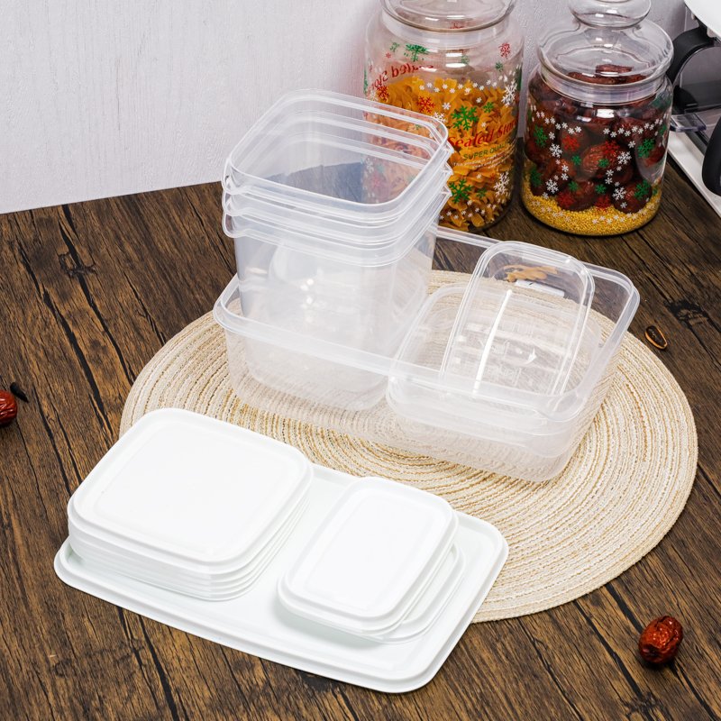 10Pcs BPA Free Multipurpose Dishwasher Microwave Safe Crisper Fridge Food Storage Container Set Kitchen Accessories