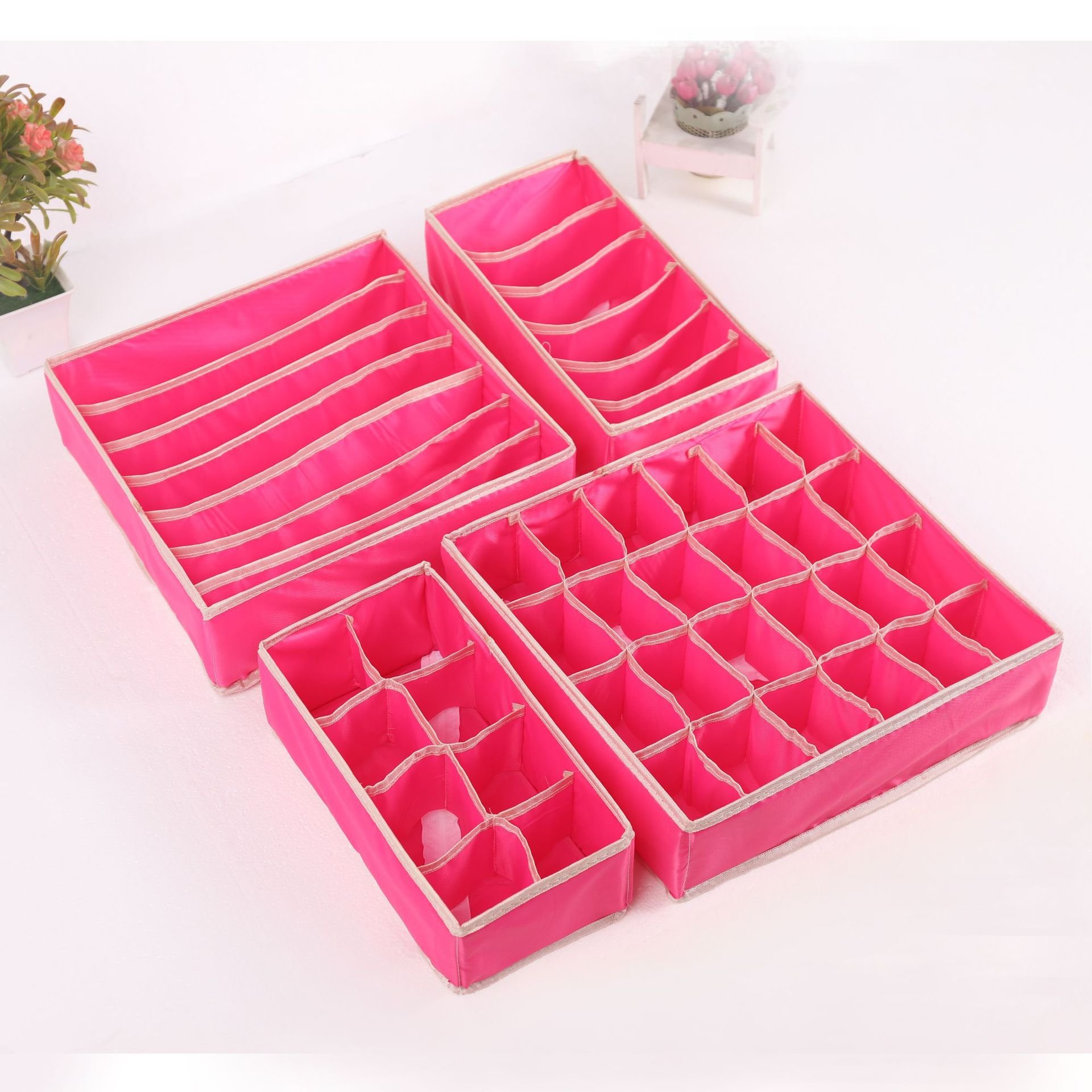 Non-woven underwear other home storagen trays & organization four sets of socks underwear storage box