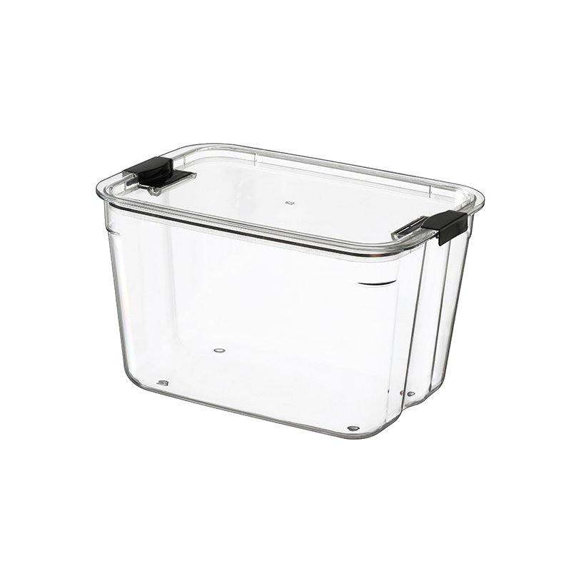 PET storage box toys container with sealed clip