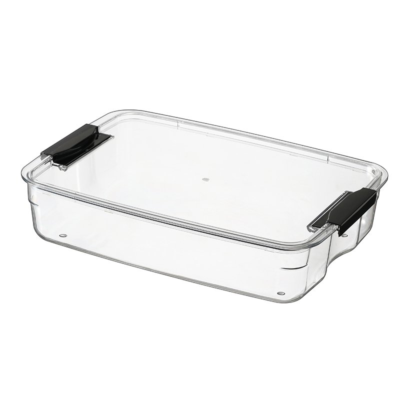 PET storage box toys container with sealed clip