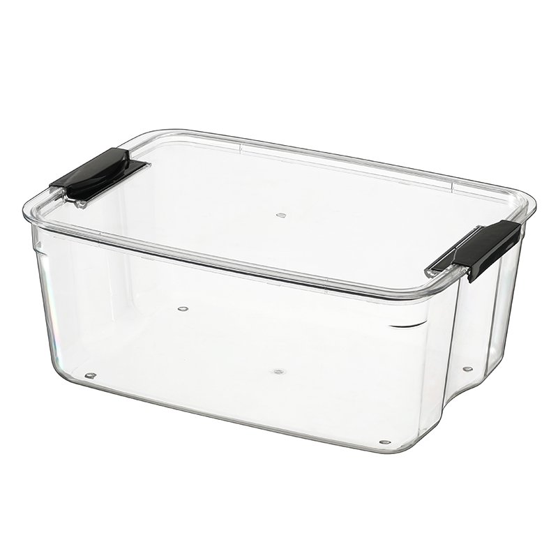PET storage box toys container with sealed clip