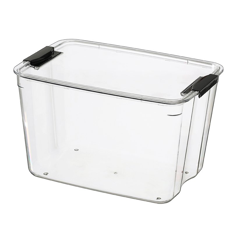 PET storage box toys container with sealed clip