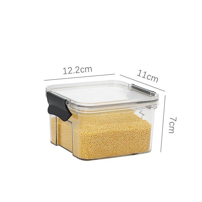 Food Storage Bottles Plastic Clear Dry Food Container With Lids