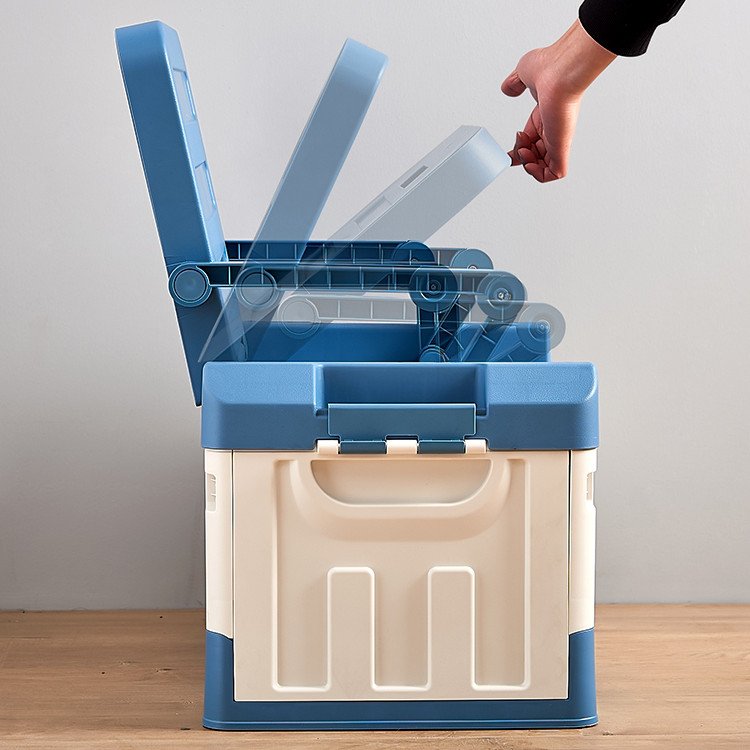 Outdoor Camping Storage Container Box Foldable Car Storage Box Multifunctional Plastic Camping Folding Box