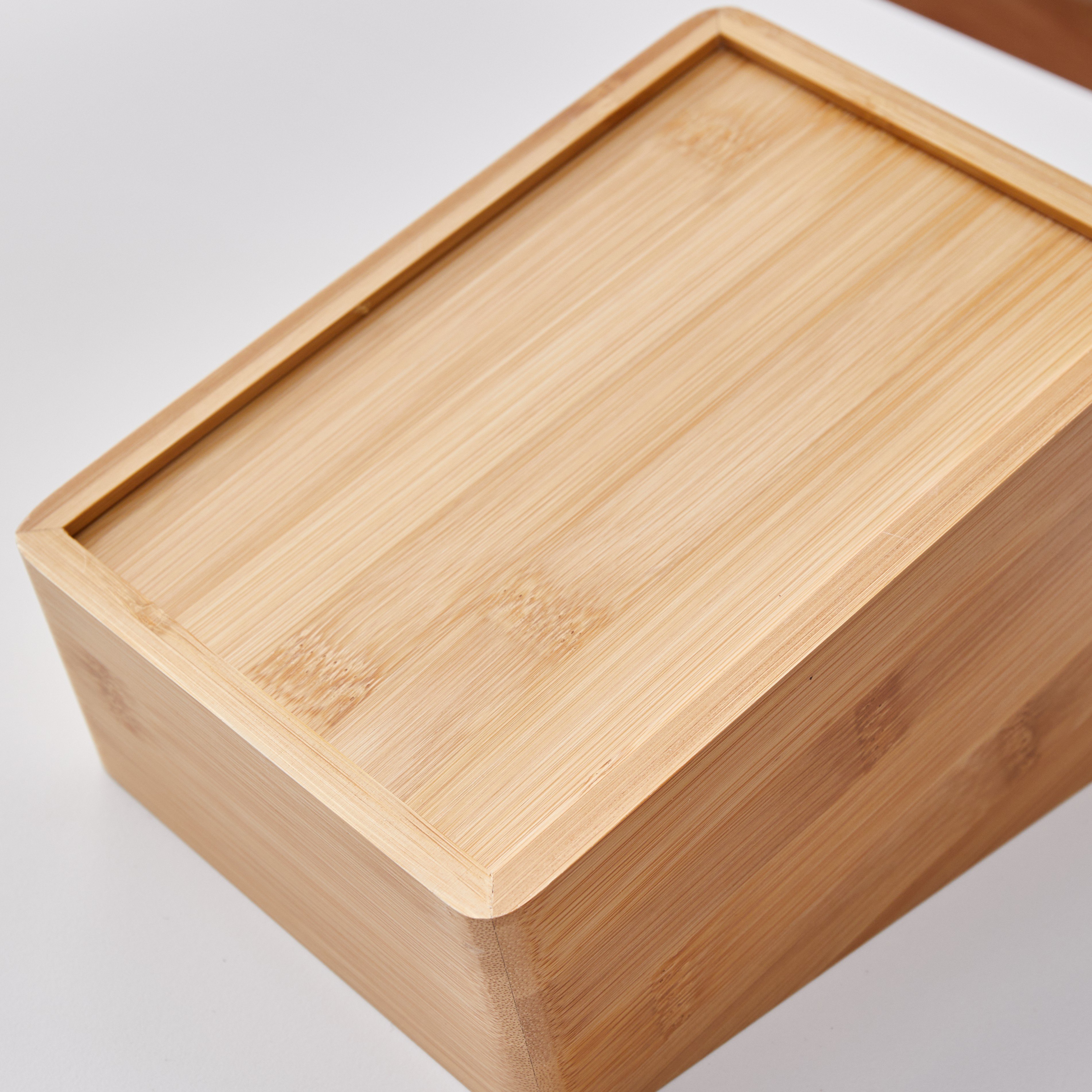 2024 Customize TV cabinet kitchen partition desk cosmetic organizer bamboo storage box