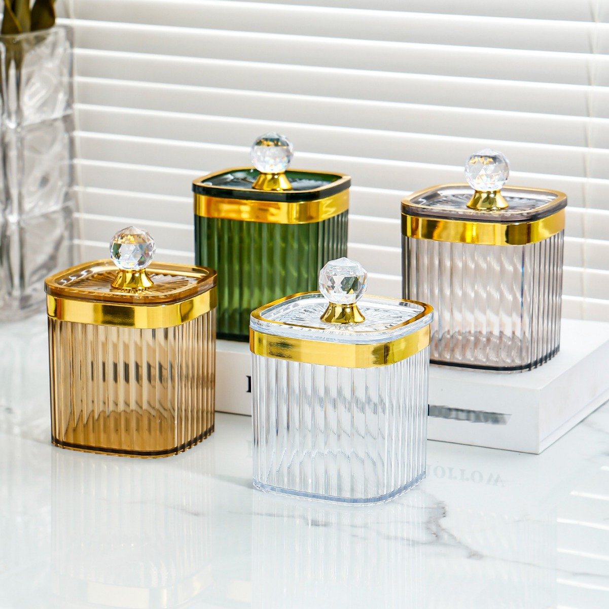 Classic Transparent Plastic Rectangular Storage Box Household Refrigerator Storage Food Snacks Grains Classic Jar Packaging