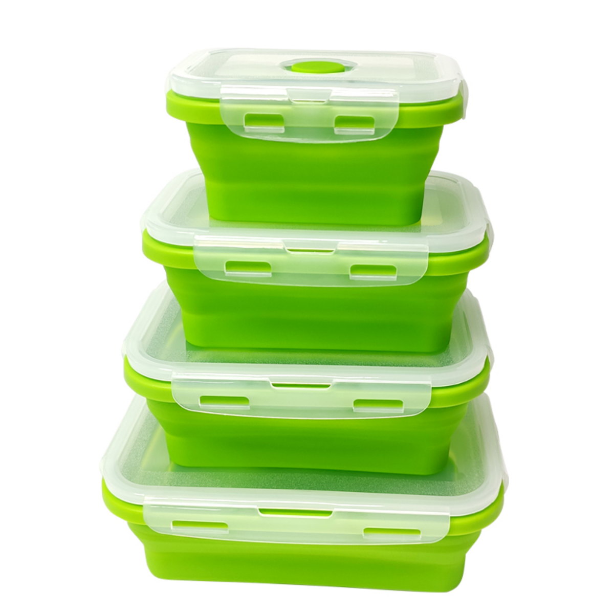Hot Selling Modern Leak-Proof Kitchen Accessories BAR Free Silicone Foldable Reusable Lunch Box Container Bowl Storage Set Food