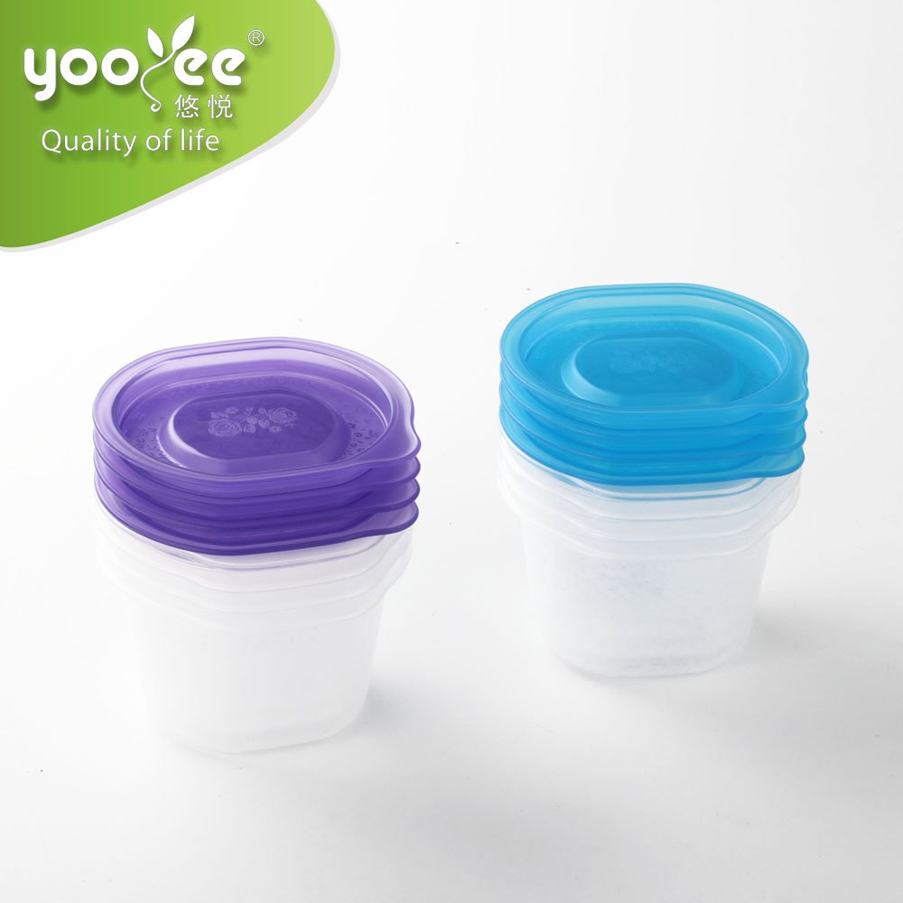 Set of 4 pcs Healthy Container Freezer Boxes Baby Food Storage Container