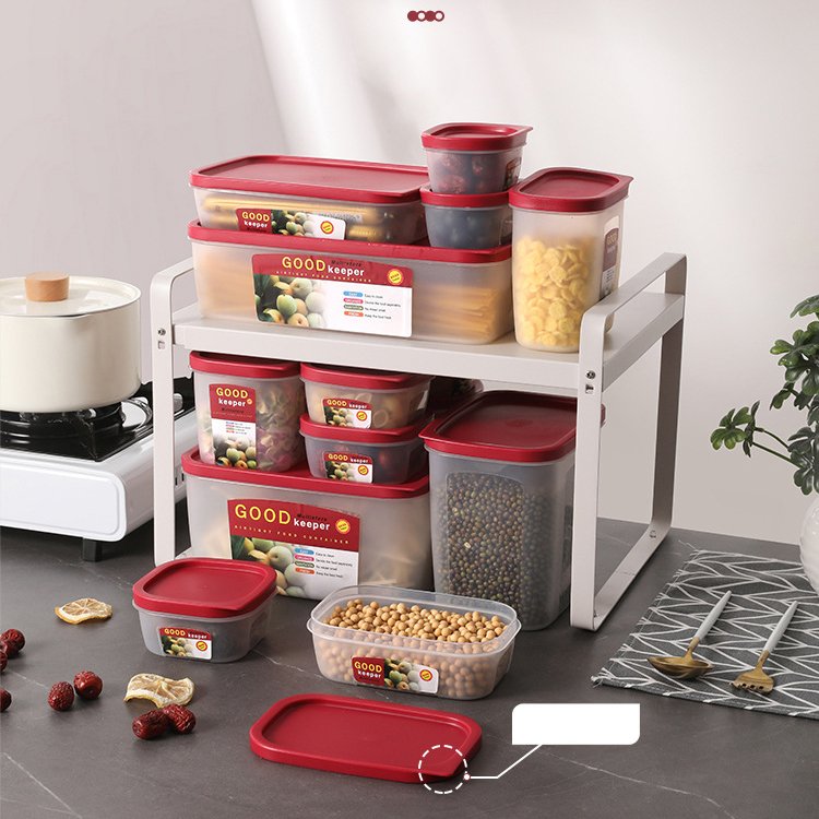 Kitchen 10pcs/set Food Grade Support Microwave And Fridge Storage,Fruit and vegetable Airtight Food Storage Containers with Lids