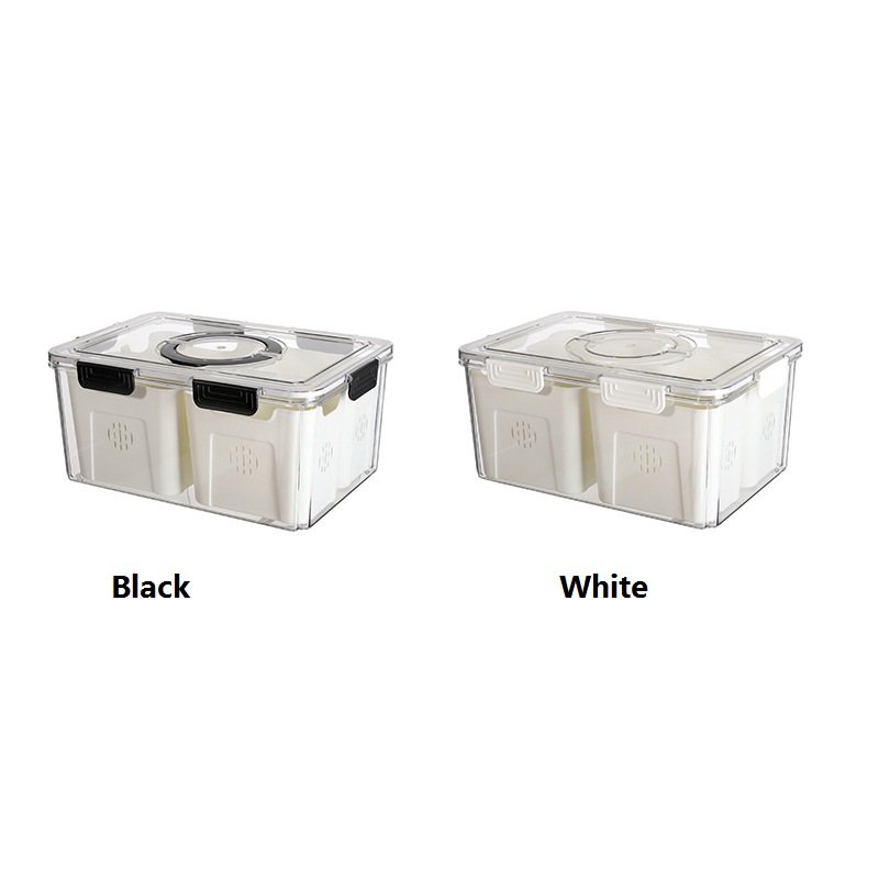 Rectangle Vacuum Container Large Capacity Kitchen Crisper Vacuum Storage Fresh Moisture Proof Food Storage Tool