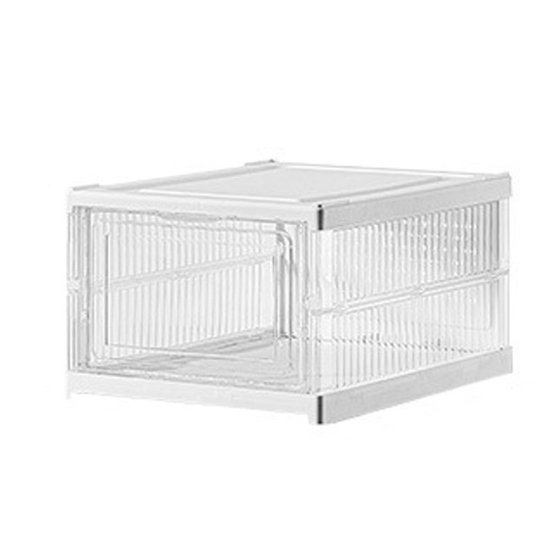 Wholesale Installation Free Transparent Storage Cabinet Bins Foldable Organizer Collapsible Clear Portable Shoe Rack Box