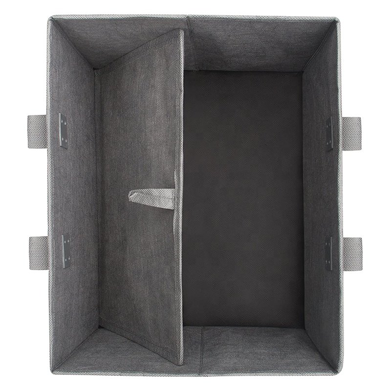 Non Woven Shoe Storage Organizer Bag Foldable Grocery Shopping Storage Box With Handle