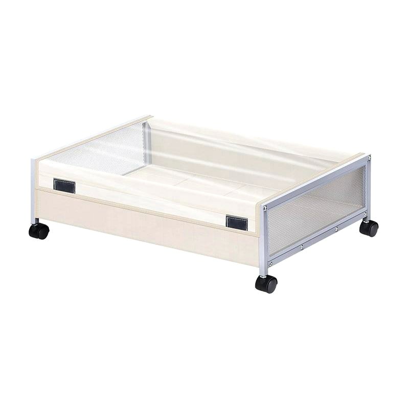Metal Under Bed Storage With Wheels Storage Bins For Bedroom Rolling Under The Bed Clothes Shoe Storage Container
