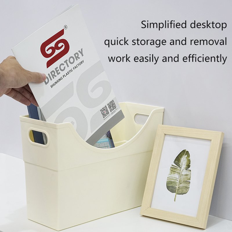 China factory household Office Organizer Document A4 File Folder Plastic Desktop Books Magazine Storage Organizer box