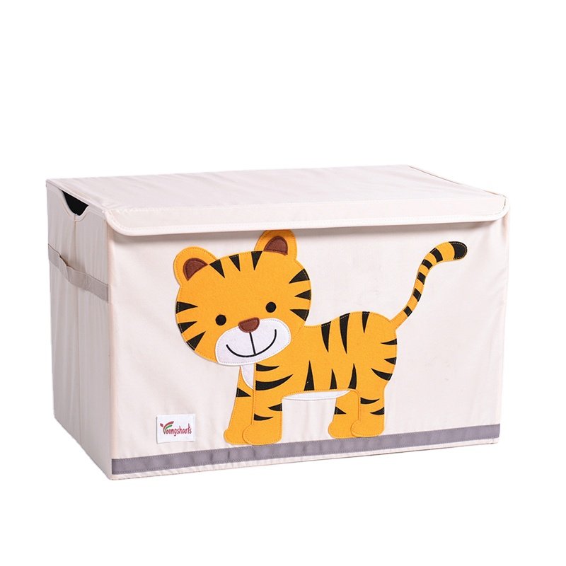 100L New Foldable Storage Box Clothes Blanket Closet Sweater Organizer Bag Steel Frame Support Oxford Cloth Storage Organizer