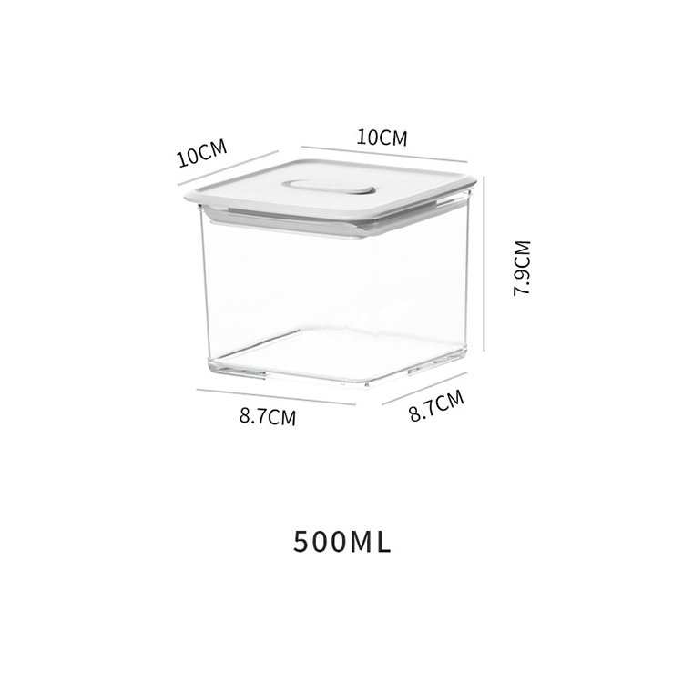 Fridge Storage Unit Container Set Clear Storage Bins Box for Food