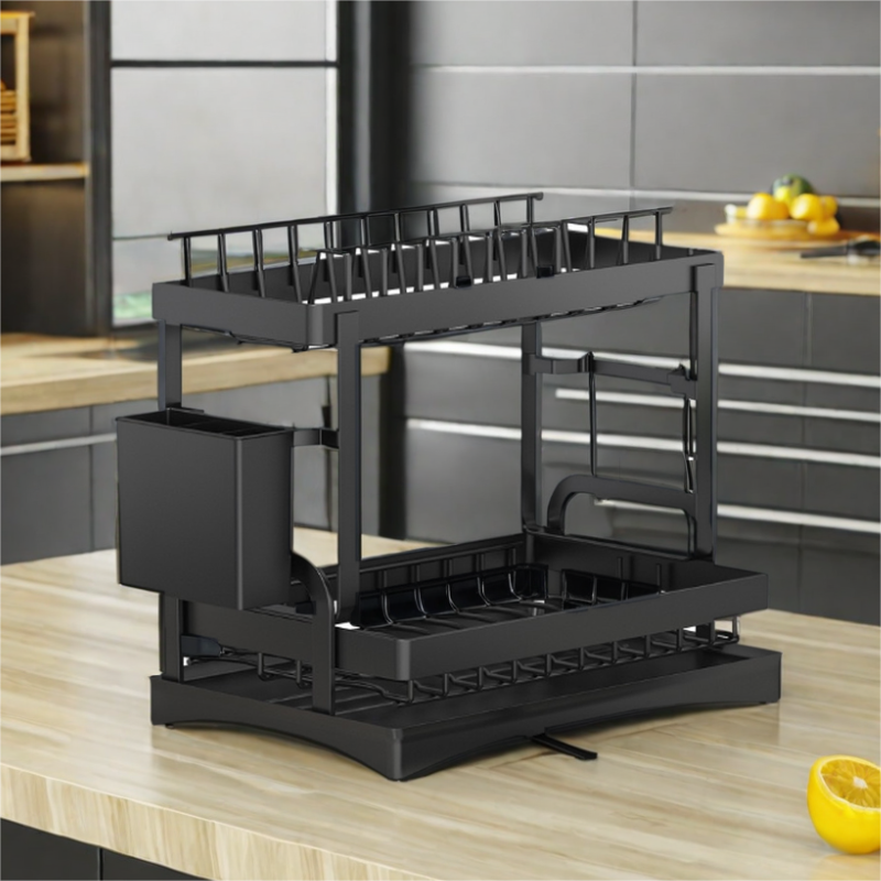 Factory Direct Sales Kitchen Sink Dish Rack With Countertop Organization Food Storage and Container