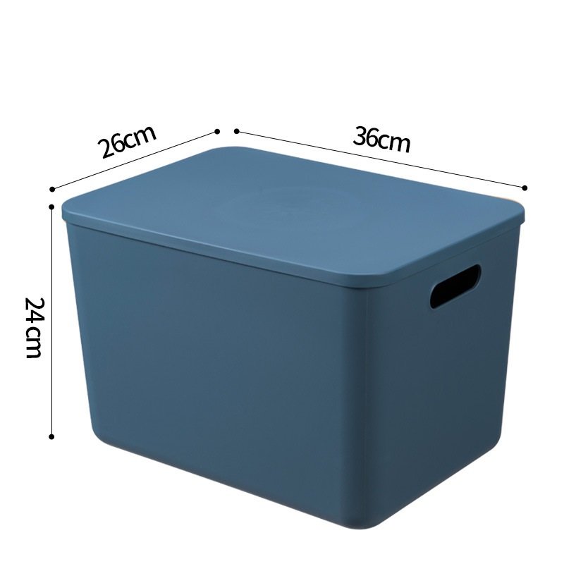 Multipurpose 50L clear plastic storage box with lids
