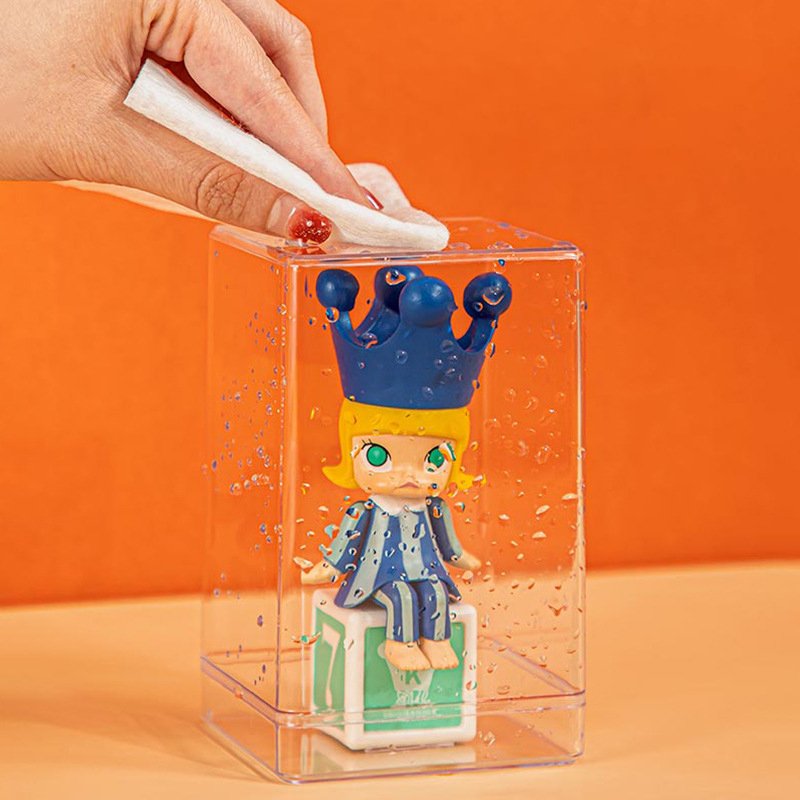 Simple Small Size Storage Box Transparent Dust Proof Action Figure Toy Display Box Organizer Boxes