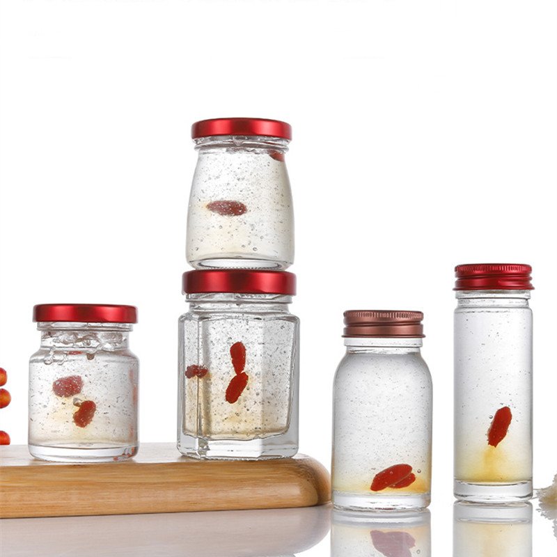 Customized Ready-to-eat Bird's Nest Bottle 45ml 50ml 75ml 100ml bird's nest bottle honey bottle glass jar for jam