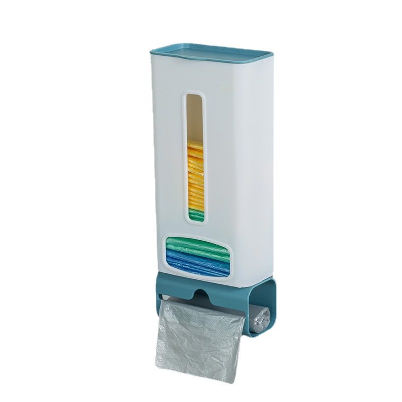 Biumart Garbage Bag Organiser Wall Mounted Plastic Rectangular Long And Short Roll Trash Bag Boxes