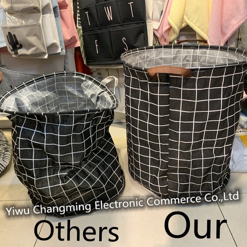 Foldable Nordic Collapsible Desk Cloth Cube Folding Sundries Storage Boxes Bin Foldable Organizer Box