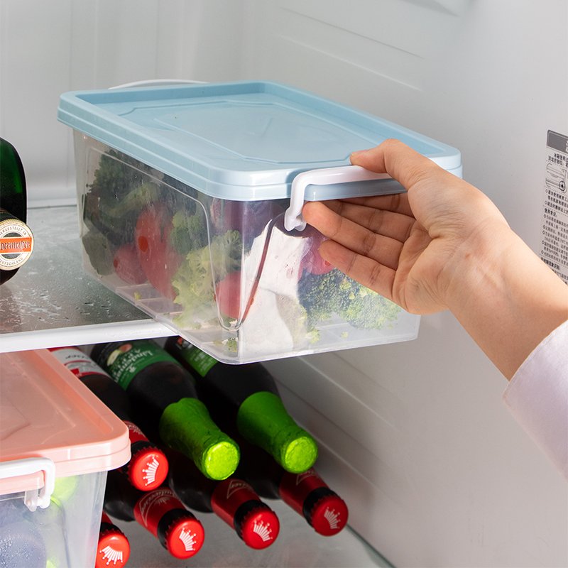 Retangular food container BPA free fridge storage box fridge organizer plastic food containers food storage containers with lids