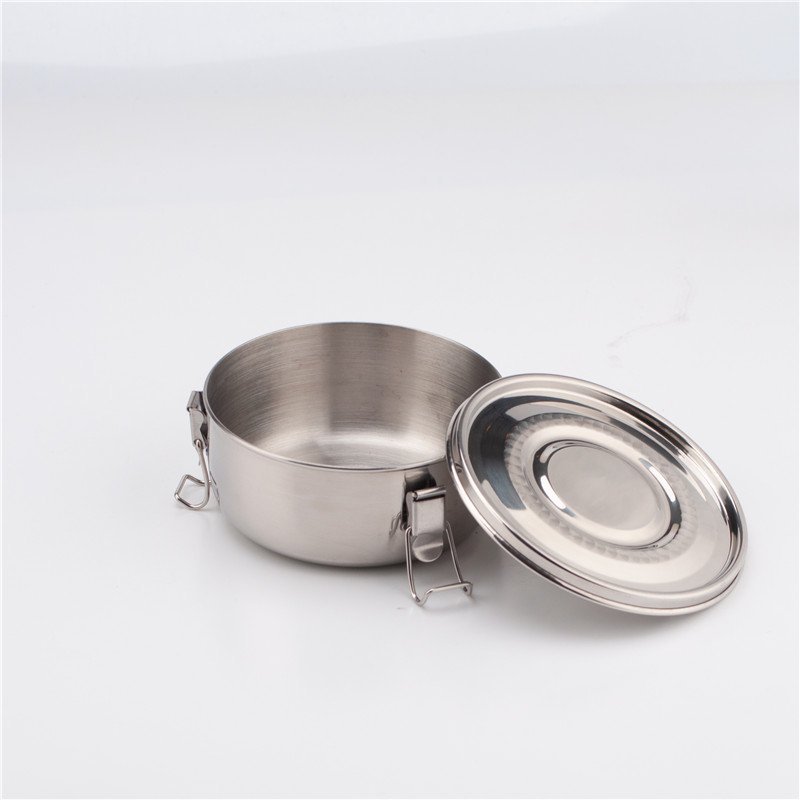Round 304 stainless steel lunch box stainless steel lunch box bento 3 tier stainless steel lunch box Food Storage Container