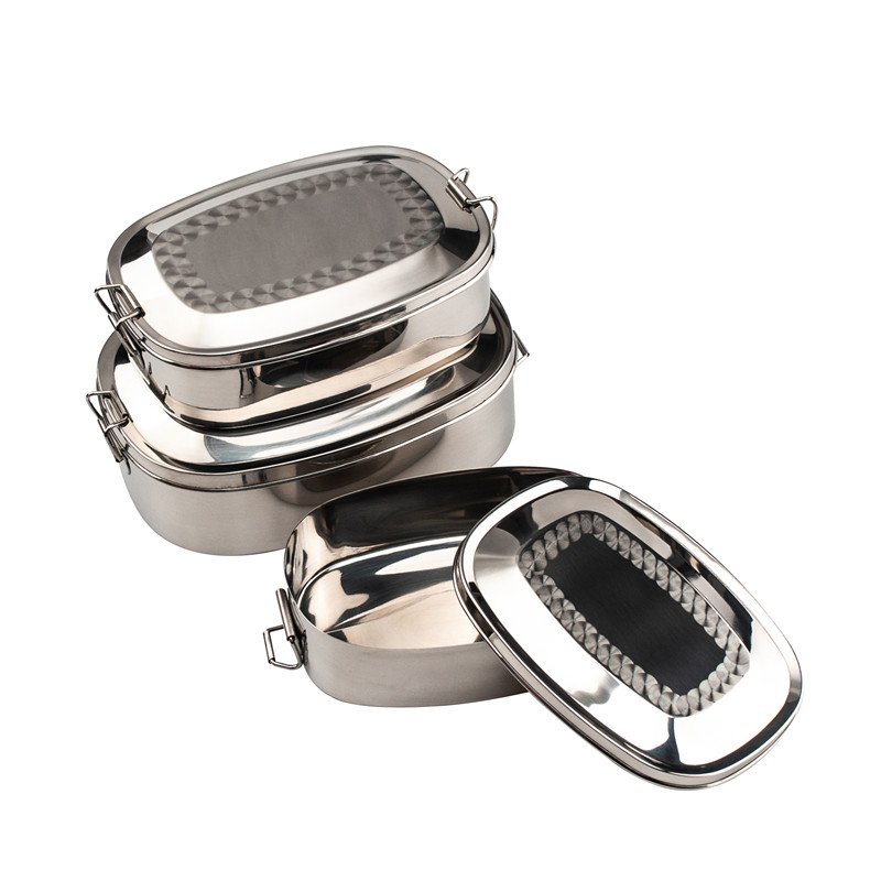 Round 304 stainless steel lunch box stainless steel lunch box bento 3 tier stainless steel lunch box Food Storage Container