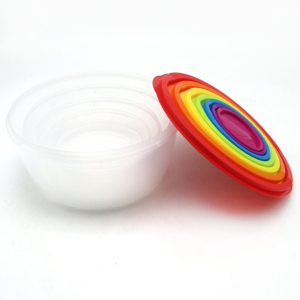 5 pieces reusable take out airtight food storage containers for fresh keeping