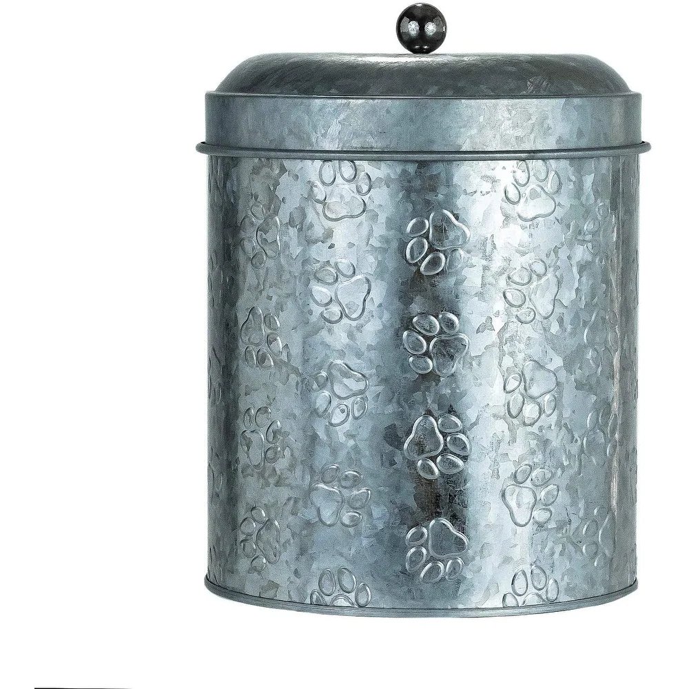 Wholesale Jars Galvanized Steel Canister Tin Kitchen Food Vintage Classic Design Lid Sugar Tea Coffee Canisters Sealed Kitchen
