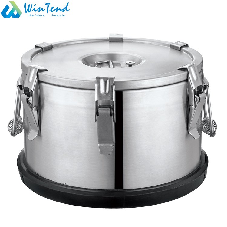 Insulated Thermos Food Warmer Container Stainless Steel Storage Boxes & Bins Metal CLASSIC Round Catering Thermal Food Container