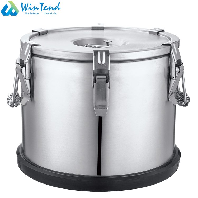 Insulated Thermos Food Warmer Container Stainless Steel Storage Boxes & Bins Metal CLASSIC Round Catering Thermal Food Container