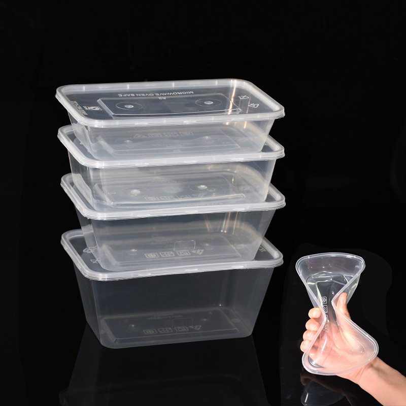 Multifunctional 650ml LFGB 23g Plastic Injection Lids for Food Fruit Containers Modern Disposable Take-Away Packaging Lunches