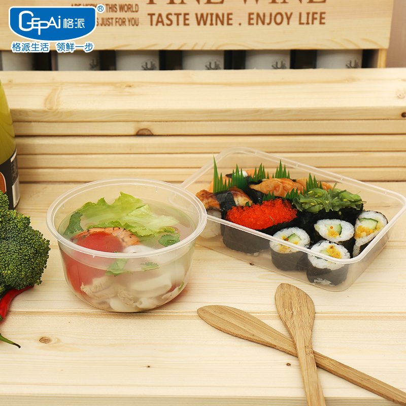 Multifunctional 650ml LFGB 23g Plastic Injection Lids for Food Fruit Containers Modern Disposable Take-Away Packaging Lunches