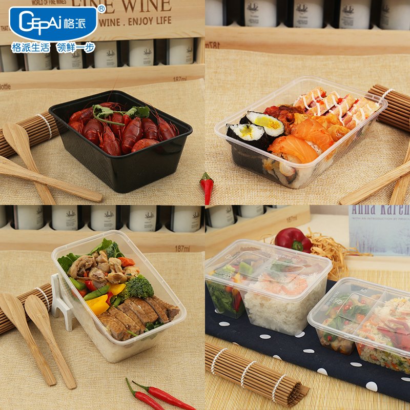 Multifunctional 650ml LFGB 23g Plastic Injection Lids for Food Fruit Containers Modern Disposable Take-Away Packaging Lunches