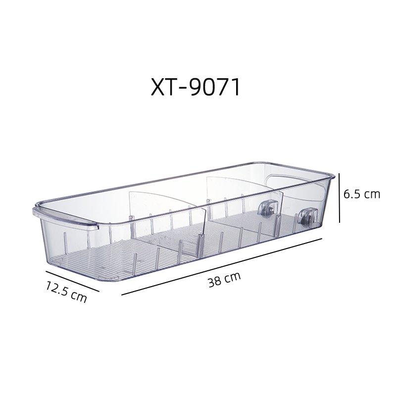 Factory Hot Selling PET Fridge Food Storage Containers storage Organizer Container With Wheels Multifunctional storage box